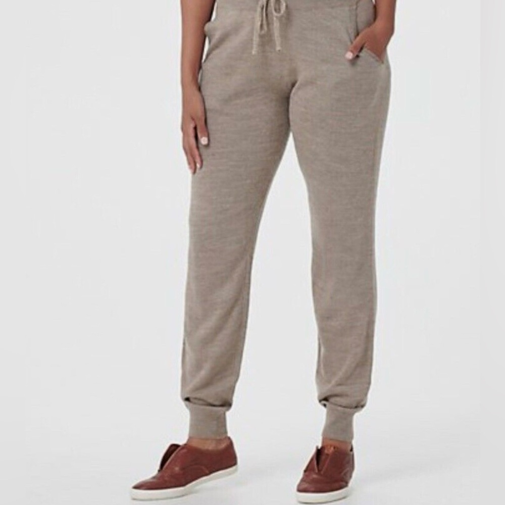 Zuda QVC Women’s Soft Joggers Pants Pull On Elastic Waistband Grey Size Large